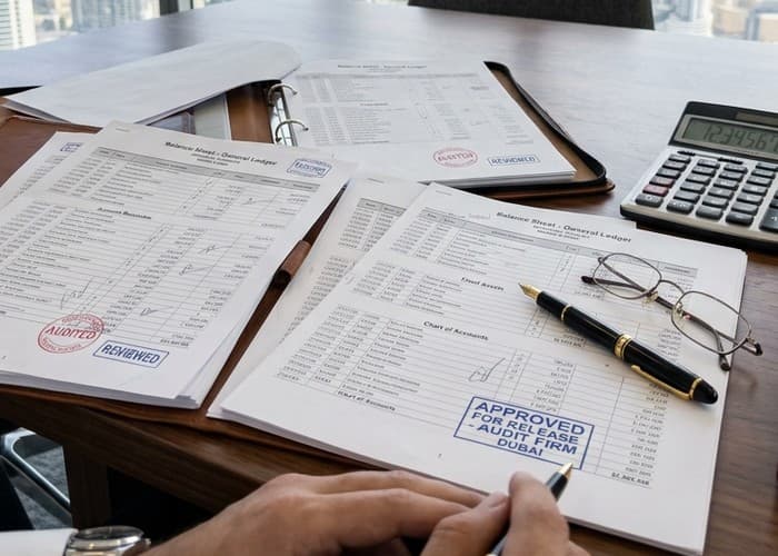 Audited balance sheets, financial ledgers and tax records in Dubai
